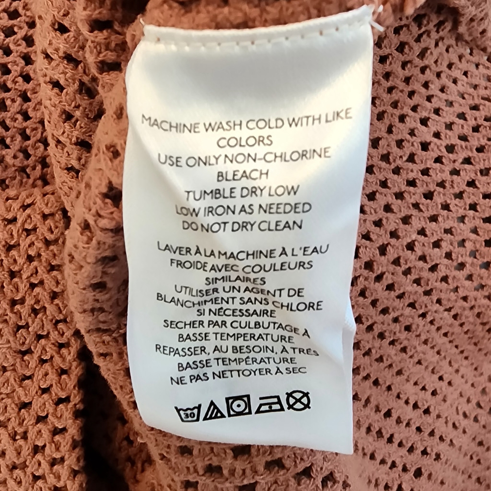 BDG Urban Outfitters Crochet Knit Button Down Shirt Small - Picture 7 of 7